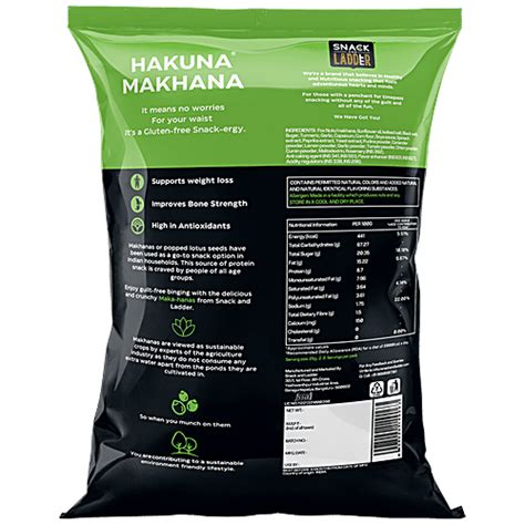 Snack And Ladder Hakuna Makhana Minty Lime Roasted Gluten Free 70