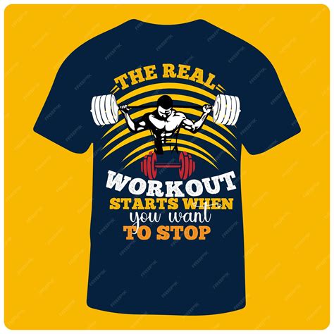 Premium Vector Unique Gym T Shirt Design