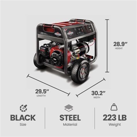 Briggs And Stratton Elite Series 7000 Watt Portable Generator With Co Guard 1 Piece Fred Meyer