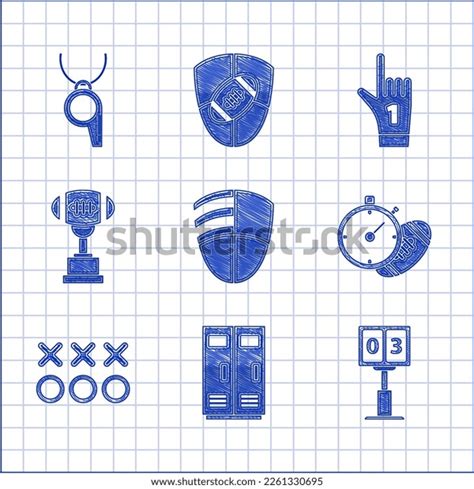 Set Football Club Logo Template American Stock Vector (Royalty Free ...