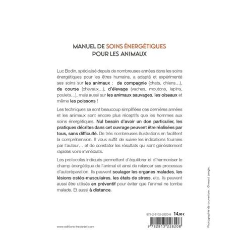 Manuel De Soins Nerg Tiques Pour Les Animaux Livres Sur Le Bien Tre