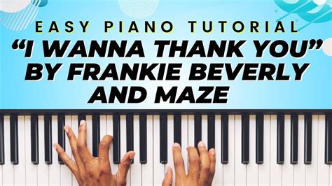 Frankie Beverly Maze EASY Tutorial I Wanna Thank You