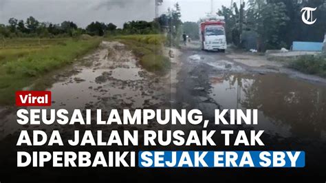 Tak Diperbaiki Sejak Era SBY Begini Kondisi Jalan Rusak Di Indramayu