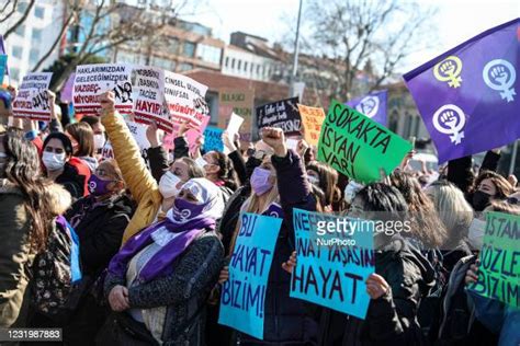 Women Protest In Turkey Photos And Premium High Res Pictures Getty Images