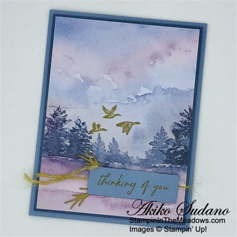 Stampin Up Feathered Flight For The Inkin Krew Blog Hop Stampin In The Meadows