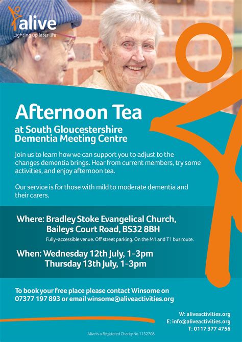 South Gloucestershire Dementia Meeting Centre Afternoon Tea