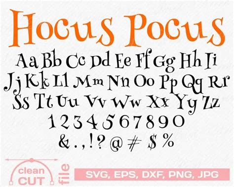 Hocus Pocus Font Free Fonts Vault