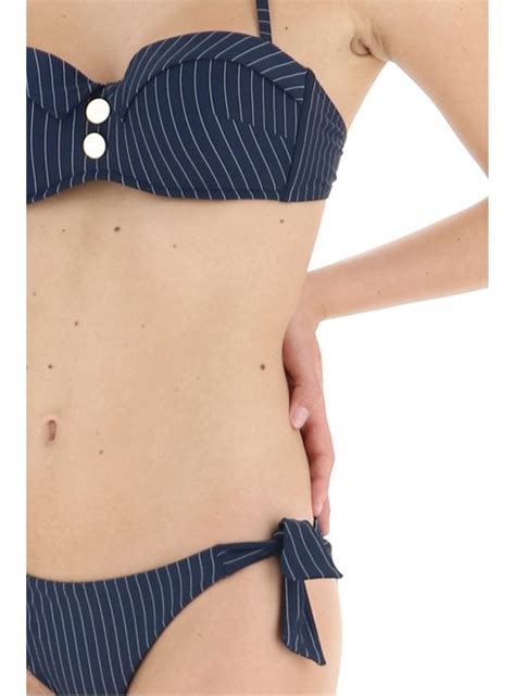 Emporio Armani Bikini A Fascia Imbottita Jersey Art P