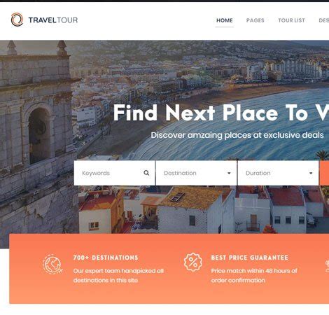 Travel Tour - HTML Template