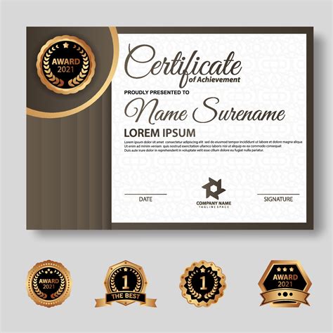 Creative Certificate Template 2151019 Vector Art At Vecteezy