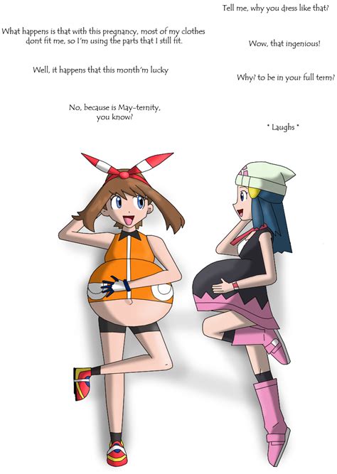 Poke Mayternity May And Dawn By Butybot2 On Deviantart