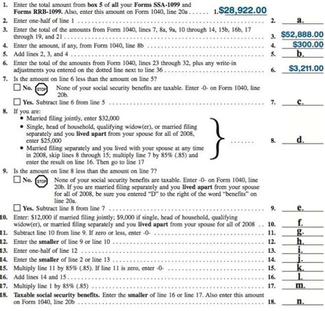 Social Security Benefits Worksheet Security Social Work