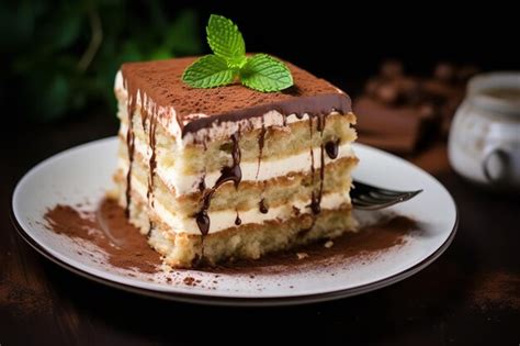 Premium Photo Tiramisu Layer Cake Italian Dessert