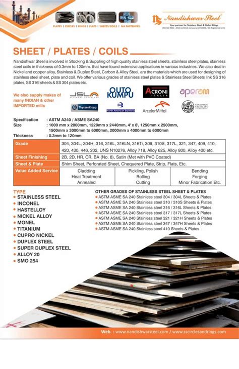 Jindal Stainless Steel Sheets And Plates GRADE 304 Thickness 4 Mm At