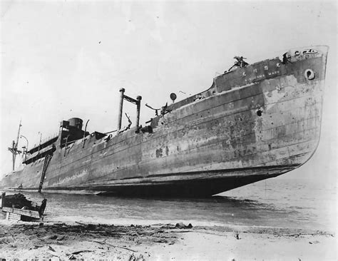 Wreckage Of Japanese Ship Kinugawa Maru On Guadalcanal World War