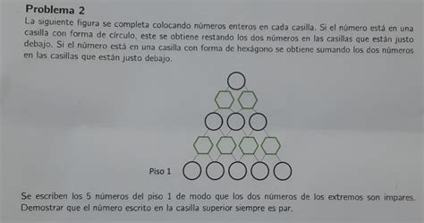 Solved Problema 2 La siguiente figura se completa colocando números