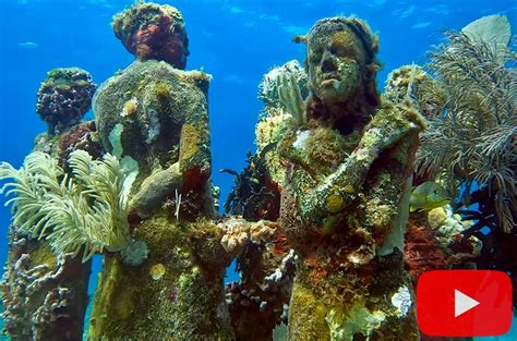 The Musa Underwater Museum In Cancun Mexico Lionfish Divers