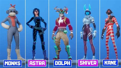 NOUVEAUX SKINS TOUS LES NOUVEAUX SKINS A VENIR POUR NOEL SUR FORTNITE