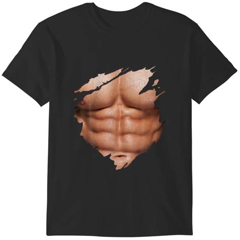 Chest Six Pack Abs Muscles Bodybuilder T Shirts Sold By Murat Kalkavan