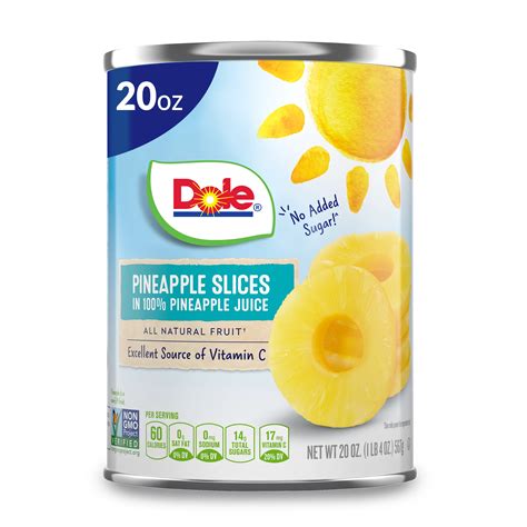 Dole Canned Pineapple Slices Nutrition Facts Home Alqu