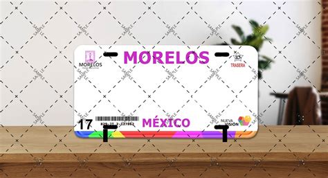 License Plate Morelos V1 Png File Only Etsy