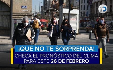 Clima en CdMx hoy 26 de febrero 2022 por alcaldía Telediario México