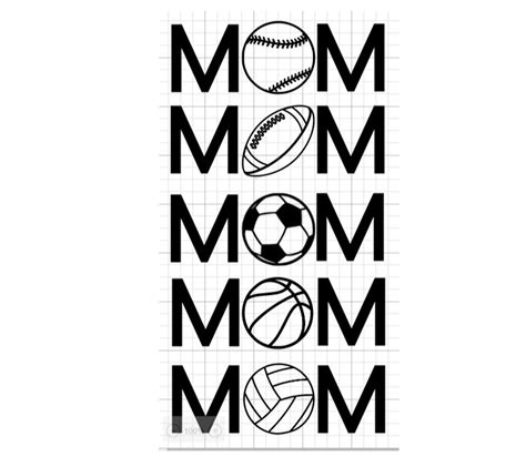 Sports Mom Decal Car Decal Window Decal Etsy