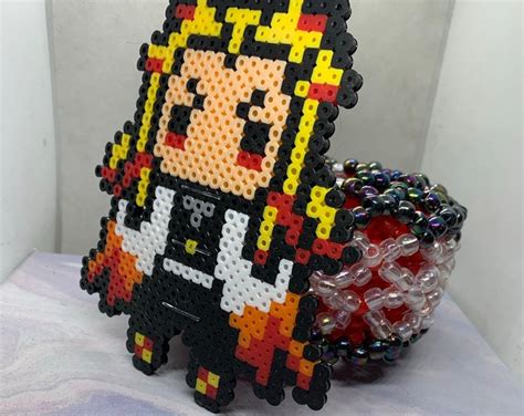 Flame Hashira Monster Slayer Perler 3d Epic Kandi Cuff Etsy Australia