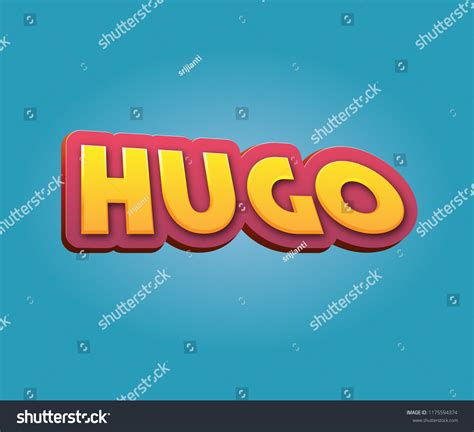 Hugo Popular Nick Names Around World Stock Illustration 1175594374