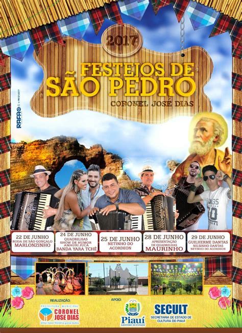 Prefeitura Divulga Programa O Oficial Dos Festejos De S O Pedro