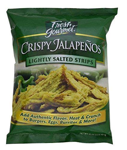 Fresh Gourmet Crispy Jalapenos Lightly Salted 16 Ounce Burger Toppings Vegetables For