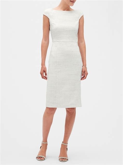 Boucle Sheath Dress Banana Republic Factory