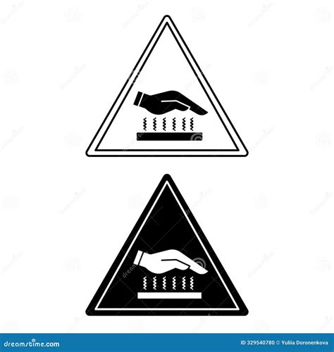 Hot Surface Signs Stock Illustration Illustration Of Fire 329540780