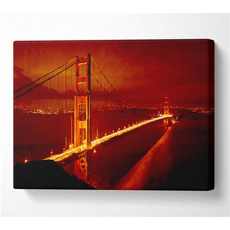 Modernmoments San Francisco Golden Gate Bridge Rotes Gl Hen