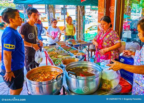 The Small Food Stall In Chakrabongse Road In Bangkok Thailand Editorial Image Image Of