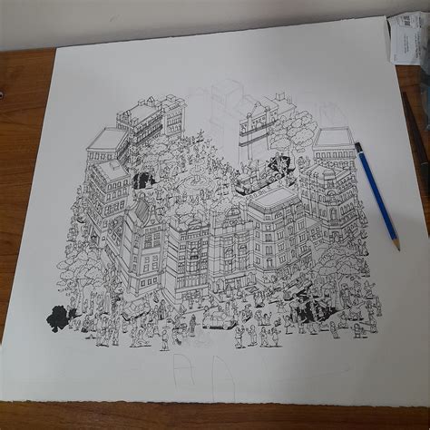 Heat Shaped Town – nickjonesillustration.com