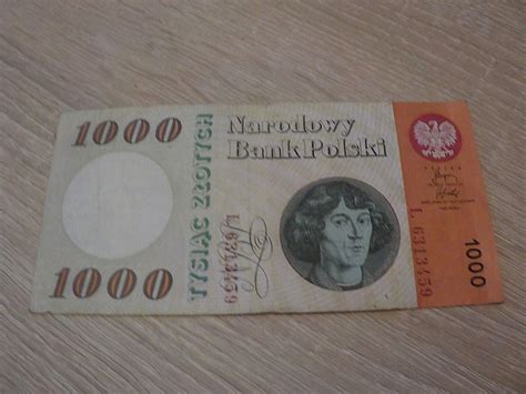 Banknot 1000 złotych Mikołaj Kopernik 1965 seria L 13648764318