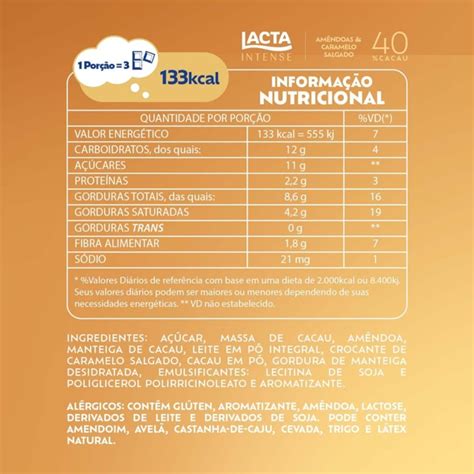 Chocolate Lacta Intense Nuts Cacau Am Ndoas E Caramelo Salgado G