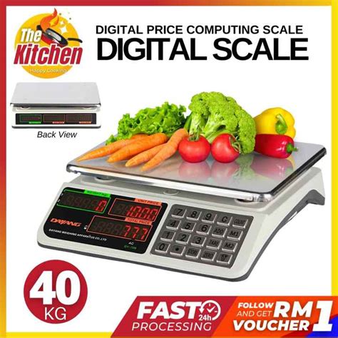 Dy Kg Electronic Digital Price Computing Rechargeable Supermarket