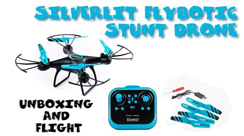 SILVERLIT FLYBOTIC STUNT DRONE UNBOXING AND FLIGHT YouTube