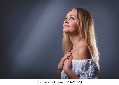 Happy Nude Blonde Woman Sitting Stock Photo 2050419434 Shutterstock