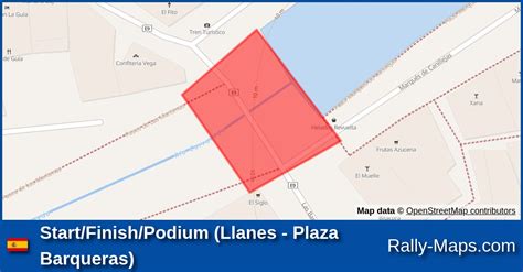 Start Finish Podium Llanes Plaza Barqueras Stage Map Rallye Villa