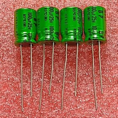 4 X Nichicon ES 100uF 25V For Audio Bi Polar Electrolytic Reverb UK