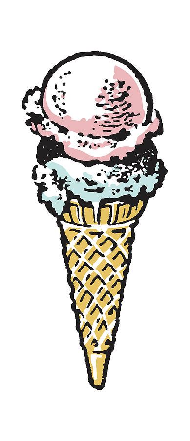 Double Scoop Ice Cream Clipart