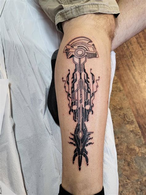 Mass Effect Tattoo I Designed Six Months Ago Finally Completed And Couldnt Be Happier Rgaming