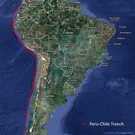 Peru-Chile Trench Map ~ GOOGLESADI