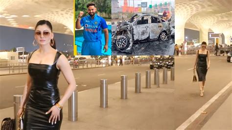 Visibly Disturbed Urvashi Rautela Leaves Mumbai After Rishab Pant