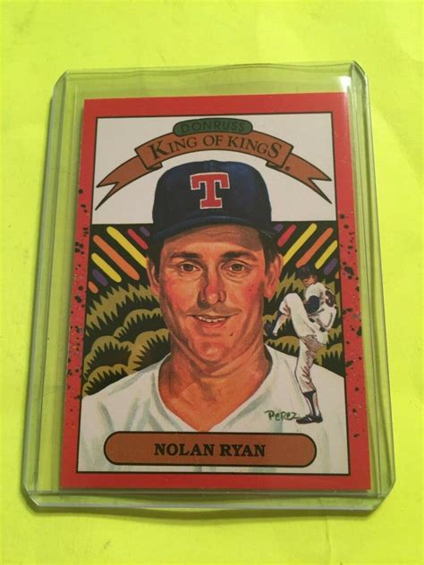 Donruss King Of Kings Nolan Ryan Texas Rangers Ebay