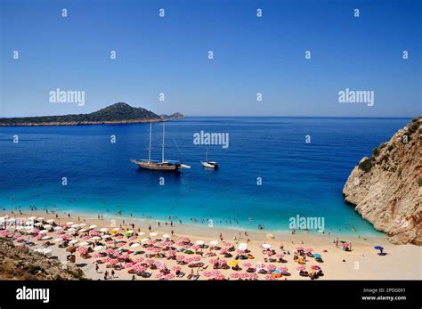 Beautiful View Of The Kaputas Beach Near Antalya City In Turkey Stock