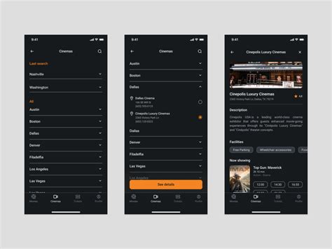 Cinemo Cinemas Details By Adrian Witek On Dribbble